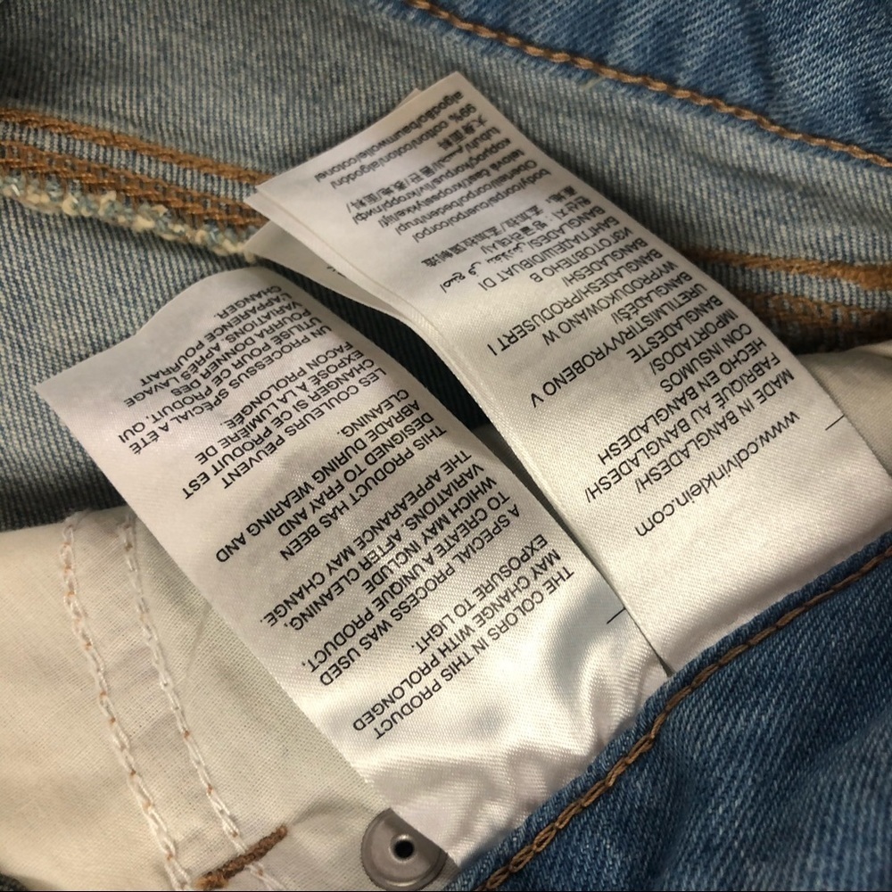 NWT❗️Calvin Klein❗️Denim Mini Skirt - Picture 5 of 6